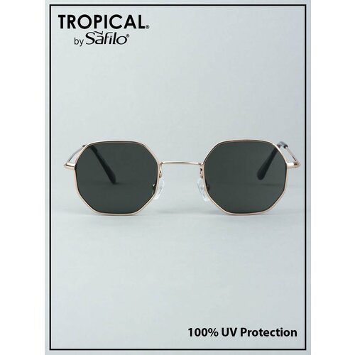 женские солнцезащитные очки tropical by safilo, золотые