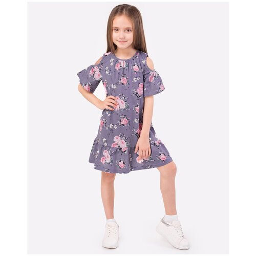 платье мини happyfox для девочки, фиолетовое