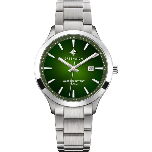 мужские часы greenwich, зеленые
