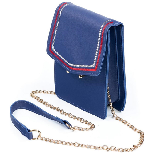 женская кожаные сумка bradex, синяя