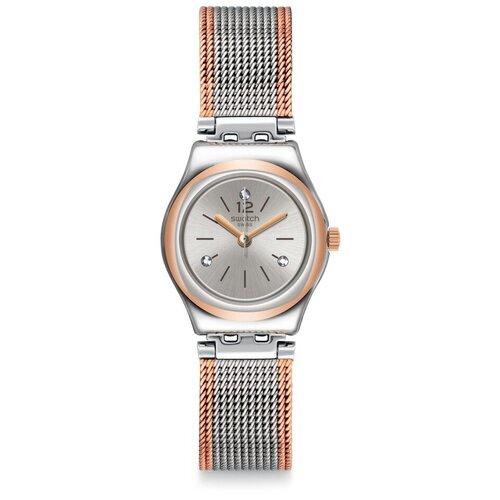 женские часы swatch, серебряные