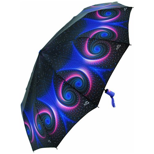 женский складные зонт popular, черный