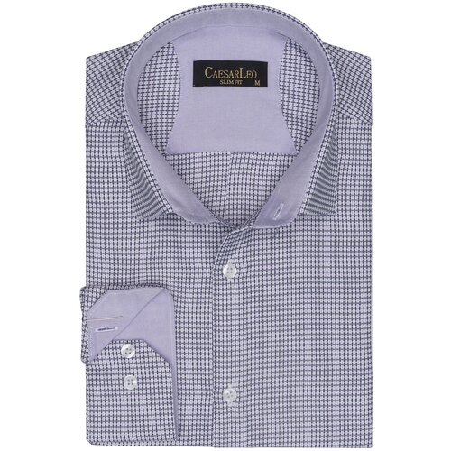 мужская рубашка с длинным рукавом caesarleo, фиолетовая