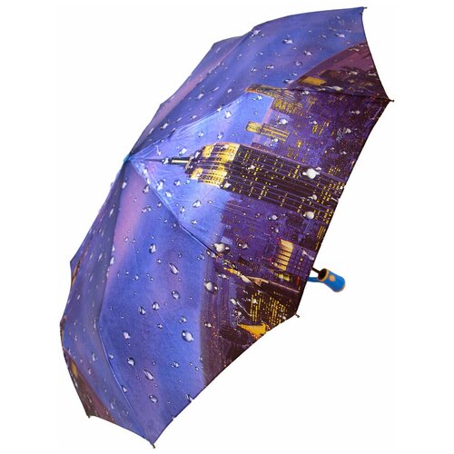 женский складные зонт popular, синий