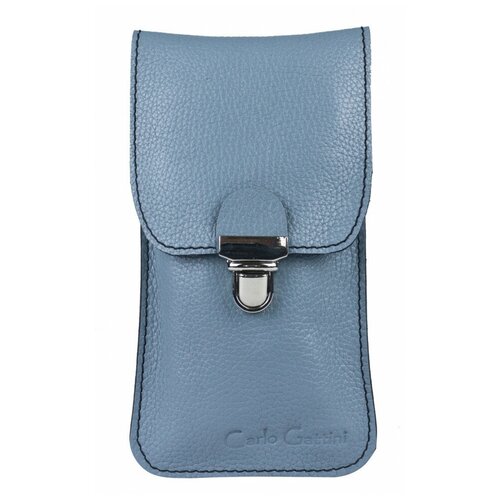 женская кожаные сумка carlo gattini, синяя