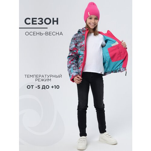 легкие куртка cosmotex для девочки, разноцветная