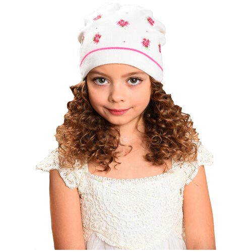 шерстяные шапка dan&dani для девочки, розовая
