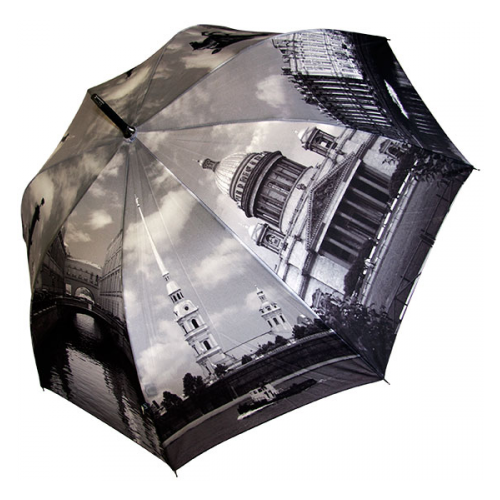 женский складные зонт петербургские зонтики, серый