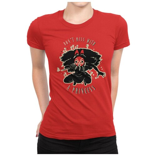 женская футболка design heroes, красная