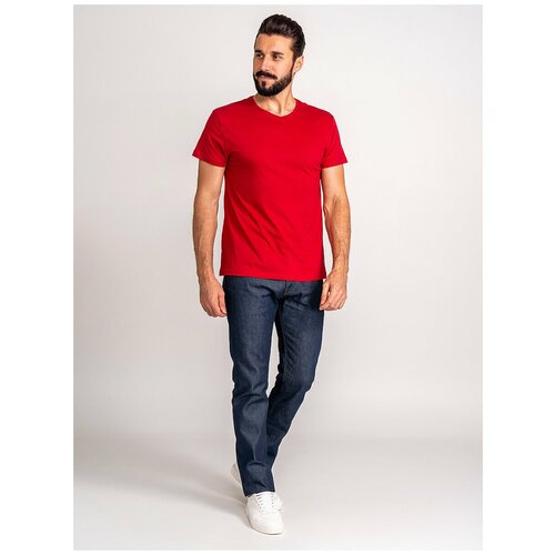 мужская футболка с коротким рукавом greg, красная