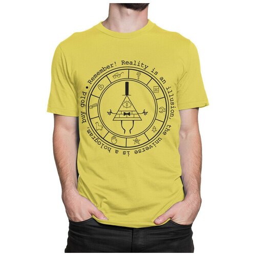мужская футболка dream shirts, желтая