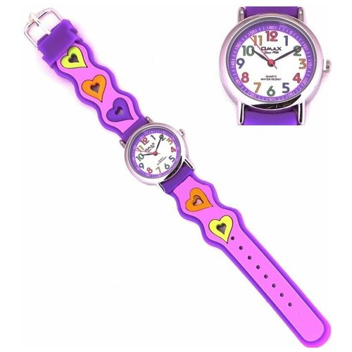 часы omax для девочки, фиолетовые