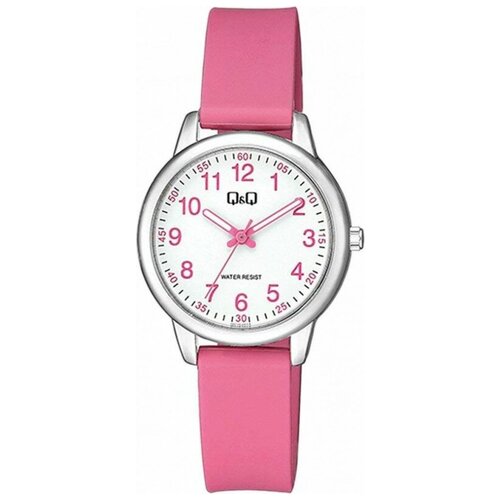 женские часы q&q, розовые