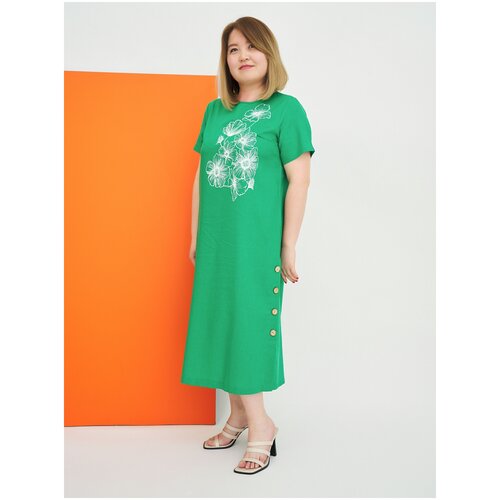 женское классические платье brandstoff, зеленое