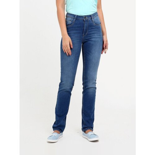 женские джинсы с высокой посадкой f5, синие
