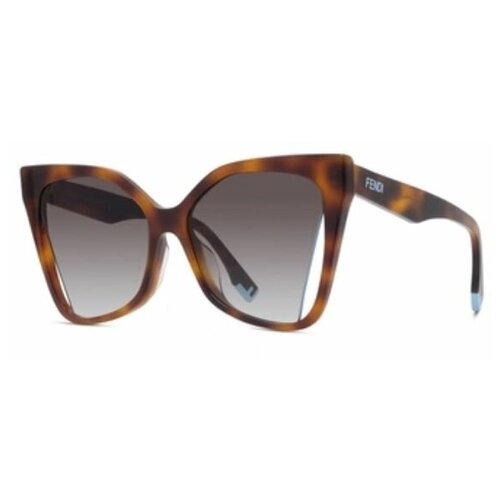женские солнцезащитные очки fendi, коричневые