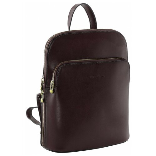 женский кожаные рюкзак bruno perri, коричневый