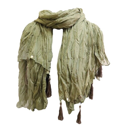 женский шарф crystel eden, зеленый