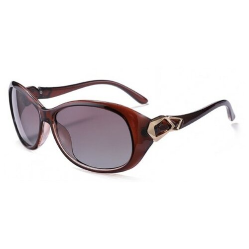 женские солнцезащитные очки calando, коричневые
