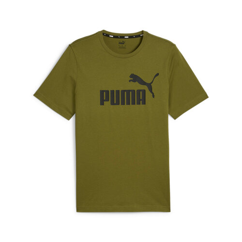 мужская футболка с круглым вырезом puma, зеленая