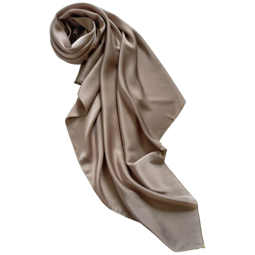 женский шелковые платок sergio valentini, коричневый