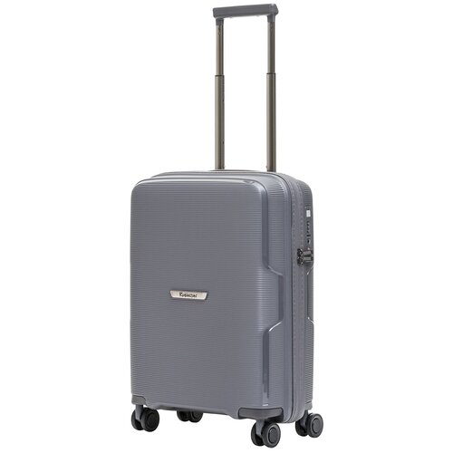 мужской чемодан robinzon, серый
