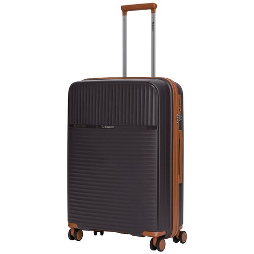 мужской чемодан robinzon, коричневый