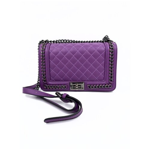 женская сумка через плечо renato, фиолетовая