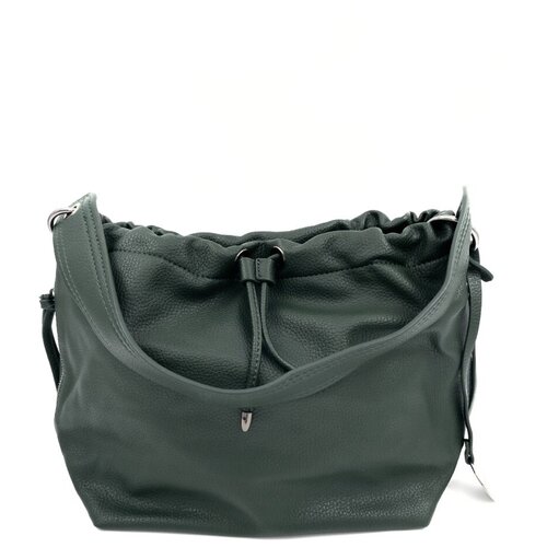 женская кожаные сумка renato, зеленая