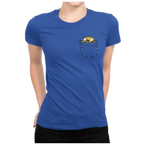 женская футболка design heroes, синяя