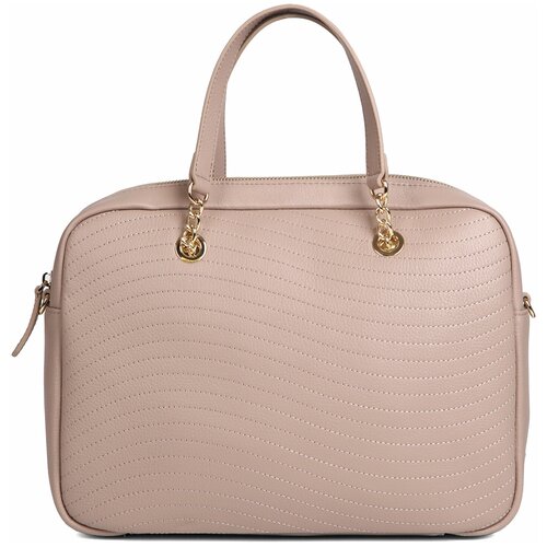 женская кожаные сумка fabretti, розовая