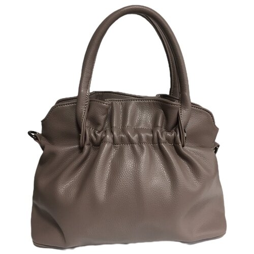 женская кожаные сумка valle mitto, коричневая
