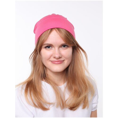 женская шапка-бини anru, розовая