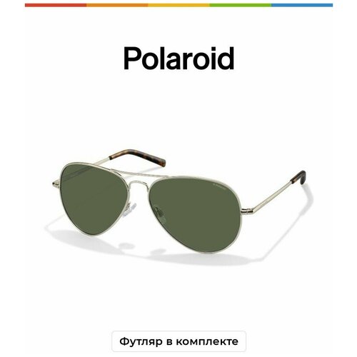 мужские авиаторы солнцезащитные очки polaroid, разноцветные