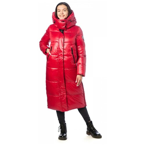 женская куртка удлиненные evacana, красная