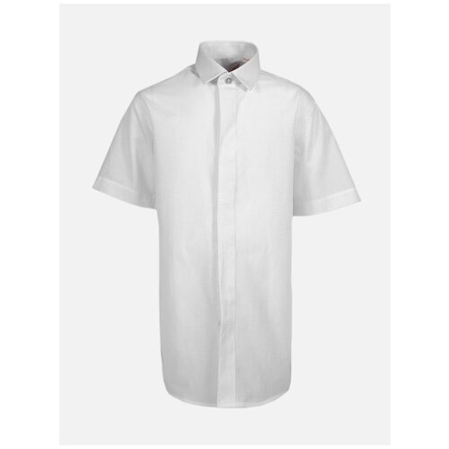 рубашка с коротким рукавом imperator для мальчика, белая