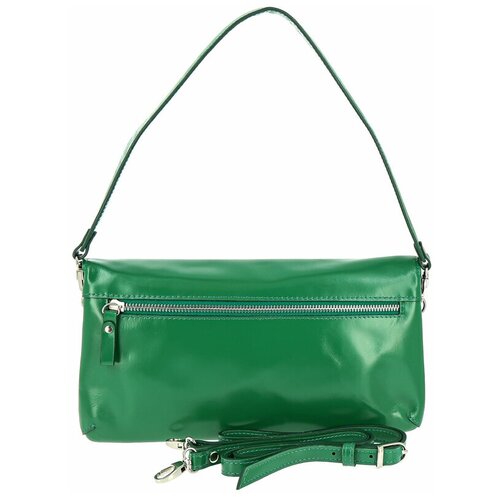 женская кожаные сумка versado, зеленая