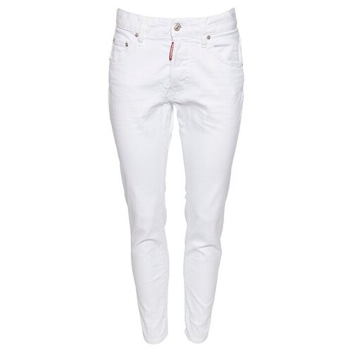 женские зауженные джинсы dsquared2, белые