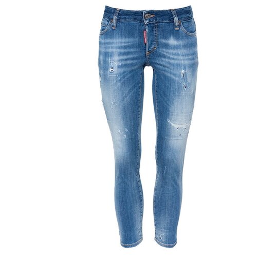 женские джинсы с низкой посадкой dsquared2, голубые