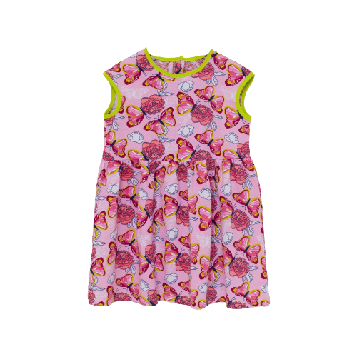 платье юниор текстиль для девочки, розовое