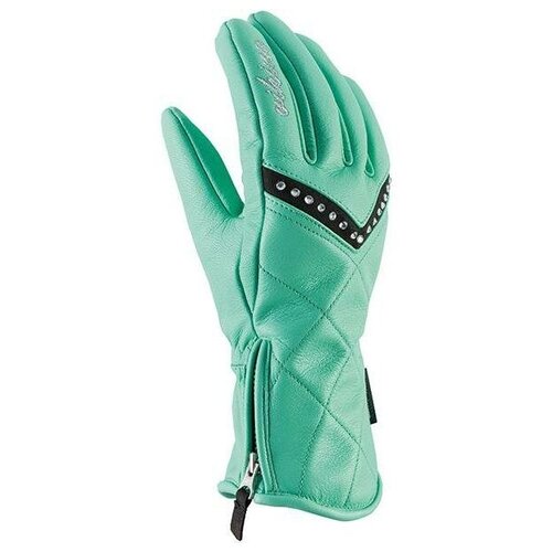 кожаные перчатки viking для девочки, зеленые