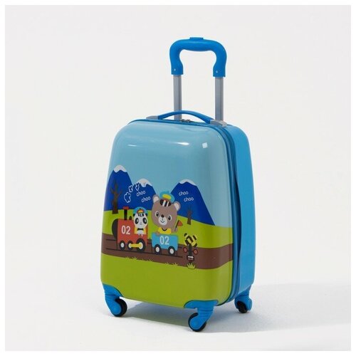 чемодан gorodok для девочки, голубой