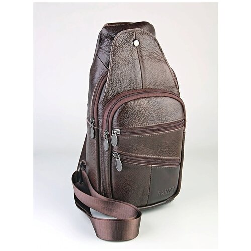 мужская сумка через плечо kiti-sab, коричневая