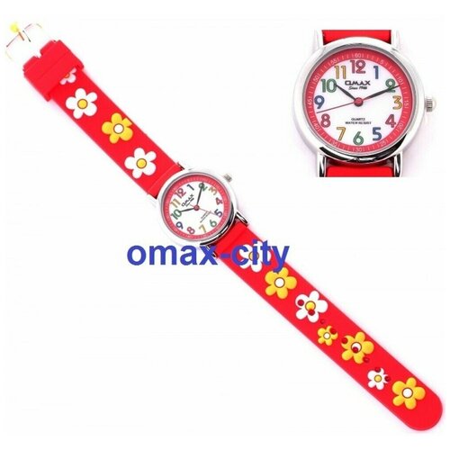 часы omax для девочки, красные