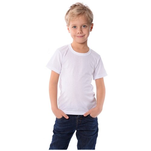 футболка с коротким рукавом clever для мальчика, белая