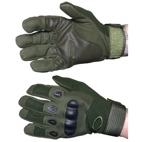 мужские перчатки военторг, зеленые