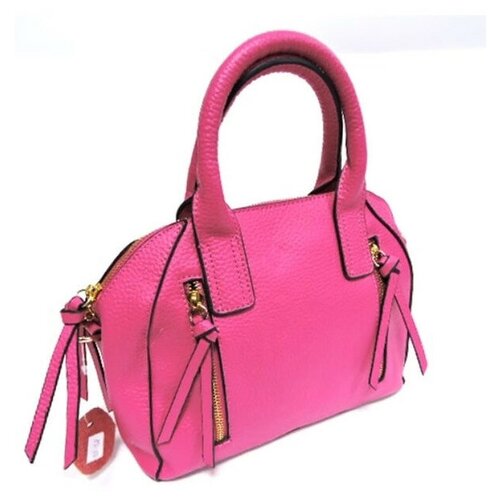 женская кожаные сумка selena deluxe, розовая