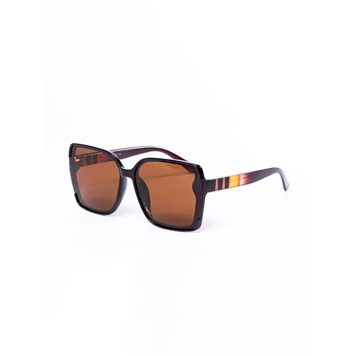женские квадратные солнцезащитные очки ezstore, коричневые