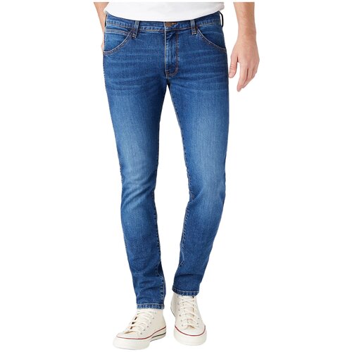 мужские джинсы с низкой посадкой wrangler, синие