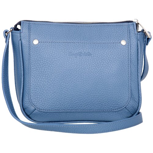 женская кожаные сумка sergio belotti, синяя